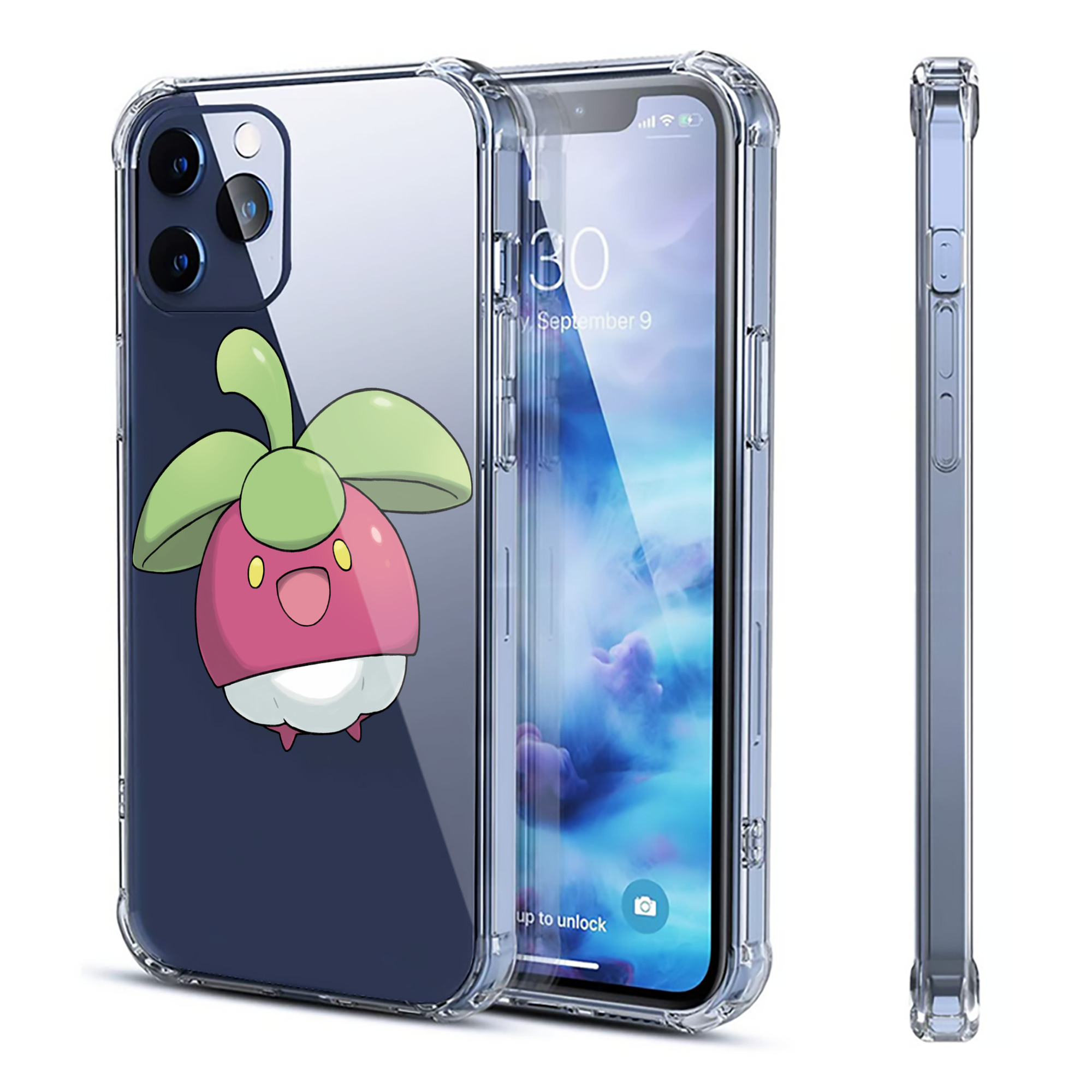 （画像用） ポケットモンスター Pokémon 【iPhone 12シリーズ対応】透明スマホケース（クリアソフトケース）